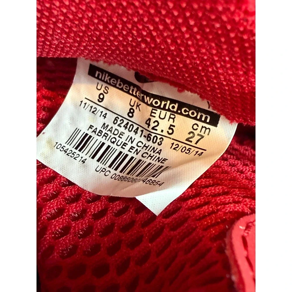 Nike Air Foamposite Pro Gym Red October Size 9 Mens Sneakers 2015 624041-603